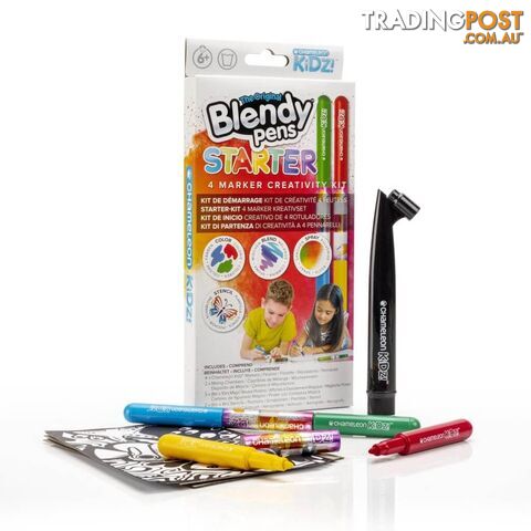 Chameleon Kidz- Starter 4pc Markers Kit- Cjck1001f - 812751022206