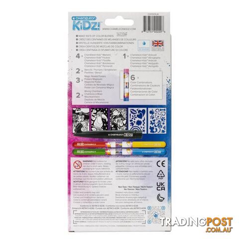 Chameleon Kidz- Starter 4pc Markers Kit- Cjck1001f - 812751022206