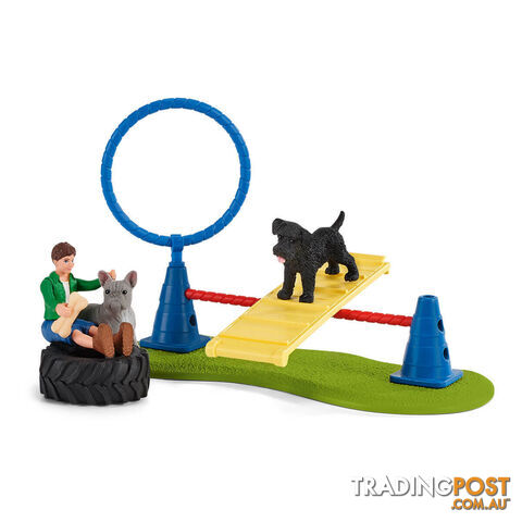 Schleich - Puppy Agility Training - Farm World - Mdsc42536 - 4059433375786