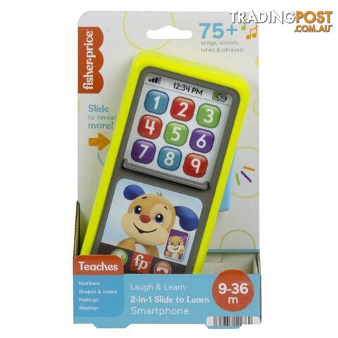 Fisher-Price Laugh & Learn 2-in-1 Slide To Learn Smartphone - Mahnm84 - 194735145454