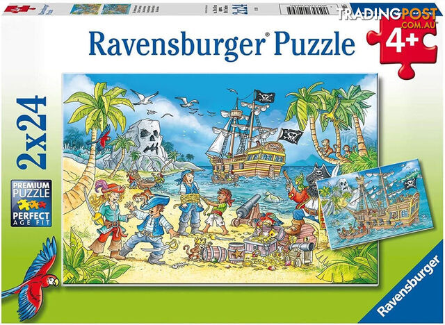 Ravensburger - Adventure Island Jigsaw Puzzle 2 X 24pc - Mdrb05089 - 4005556050895
