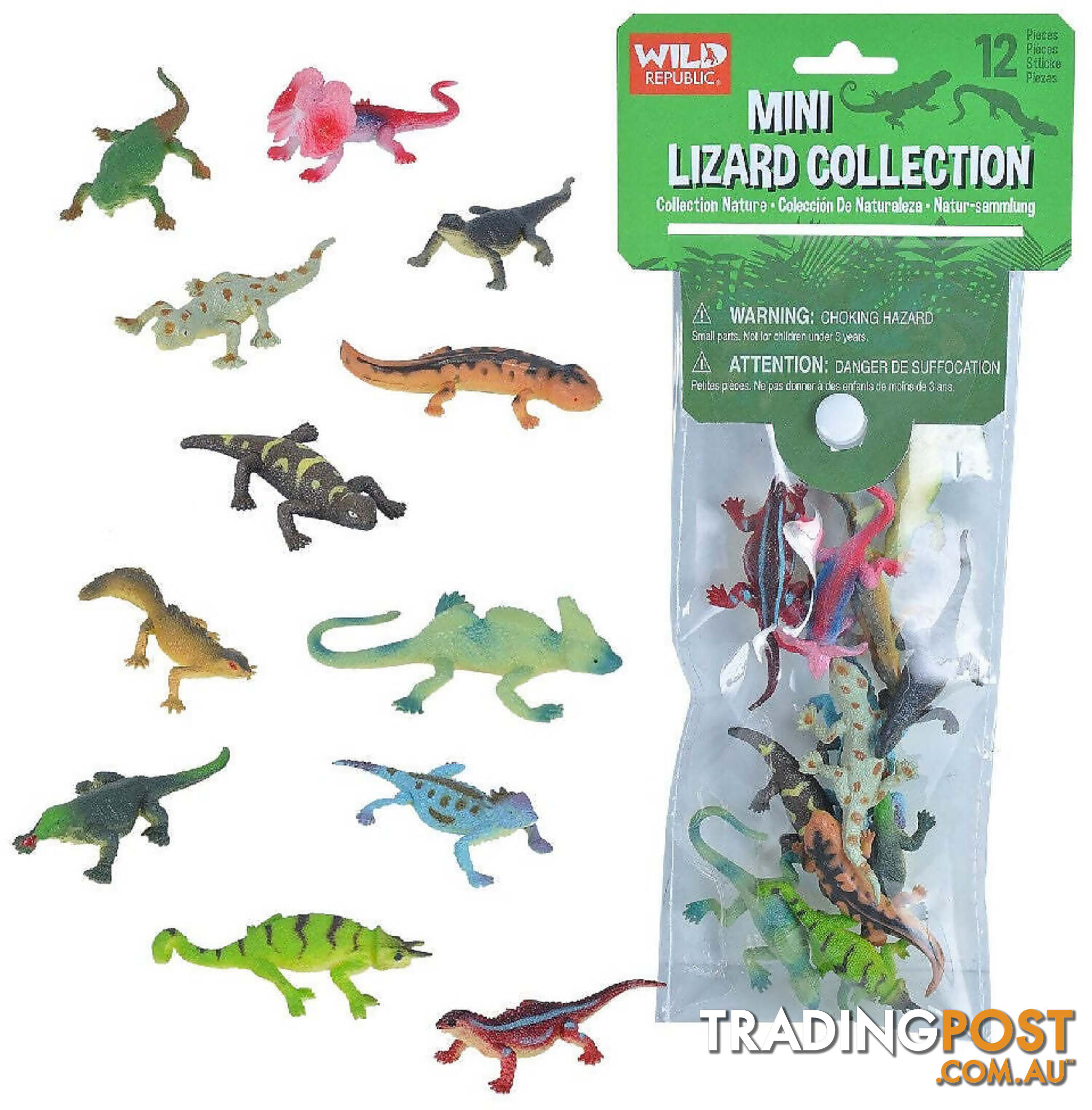 Wild Republic - Polybag Mini Lizard Collection - Wr22125 - 092389221251