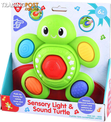 Playgo Toys Ent. Ltd. - Sensory Light & Sound Turtle - Art66126 - 4892401025036