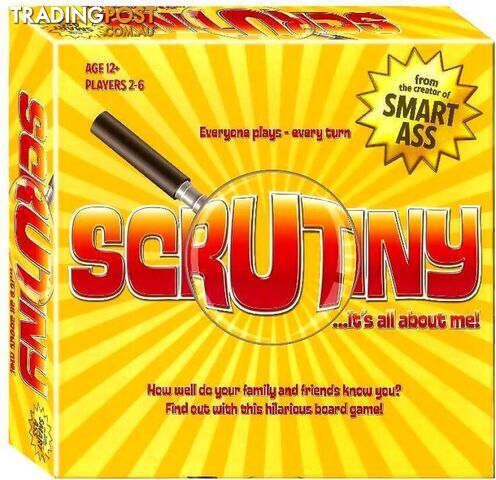 Scrutiny It's All About Me - Jedko Games - Jdaaa039004 - 9369999039004