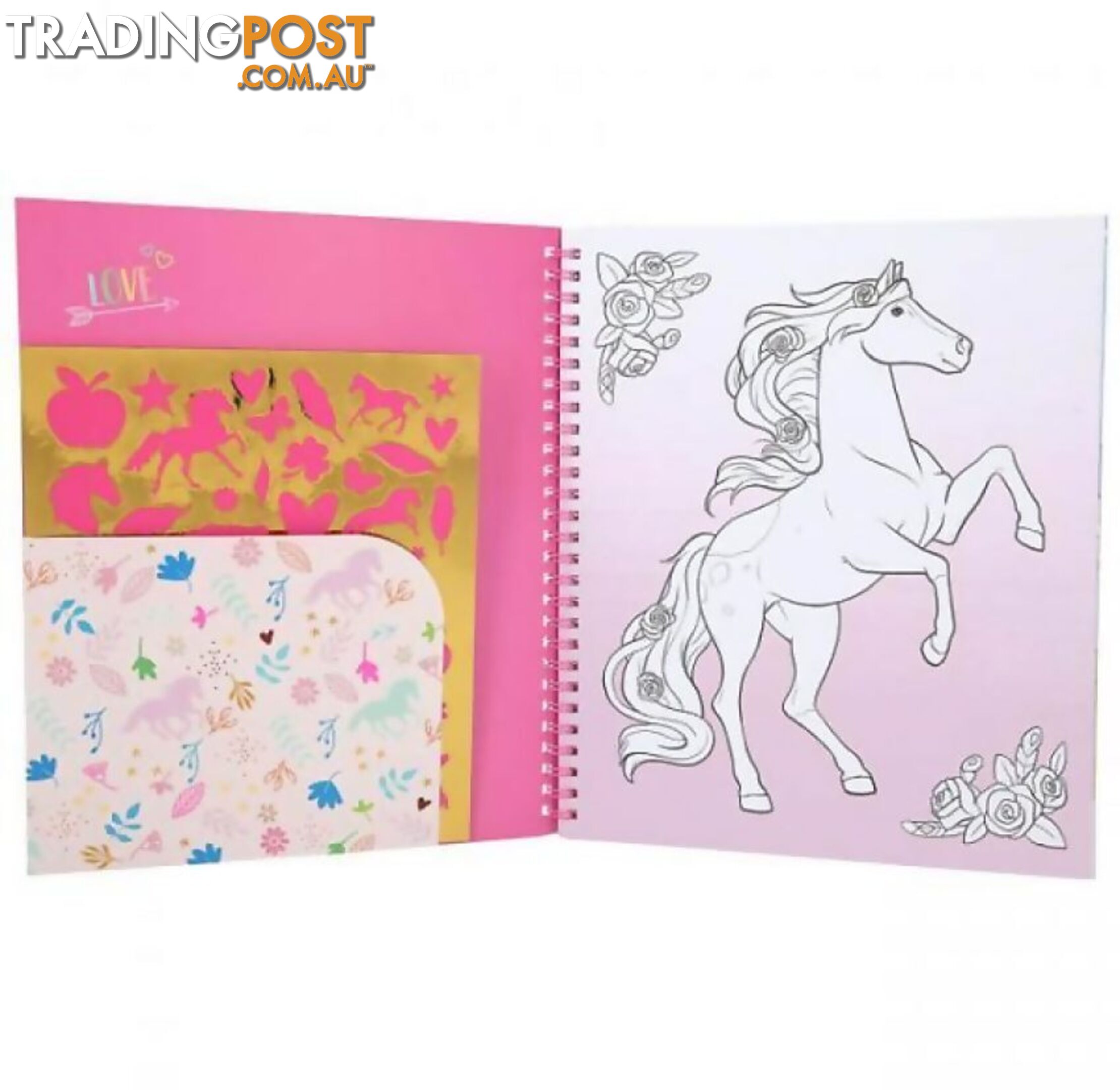 Top Model - Miss Melody Colouring Book With Fur Appliques - Ad0411579 - 4010070586836