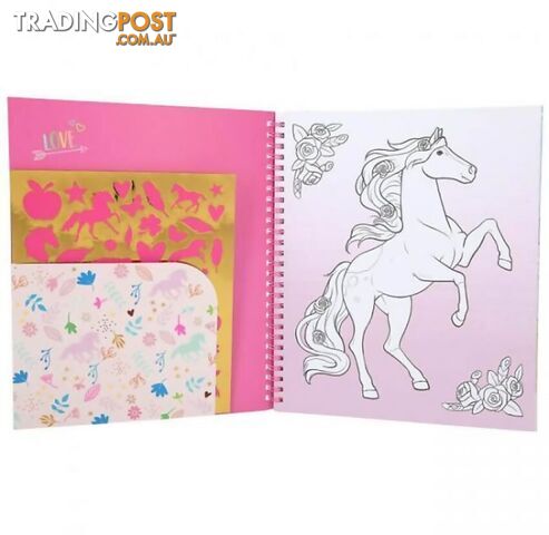 Top Model - Miss Melody Colouring Book With Fur Appliques - Ad0411579 - 4010070586836