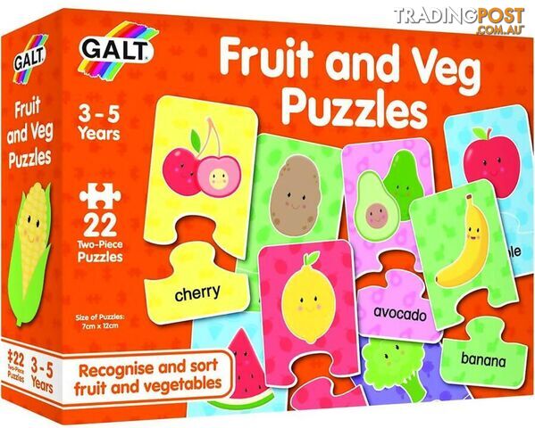 Galt - Fruit And Veg Puzzles 22 X 2pc - Mdgn5599 - 5011979614841