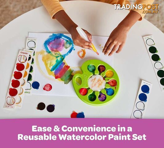 Crayola - Washable Pop & Paint Watercolor Paint Set - Bs530505 - 071662205058