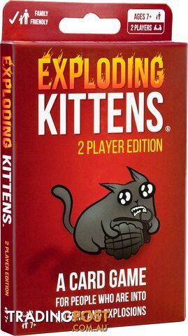 Exploding Kittens 2 Player Edition Card Game - Vr81008304066 - 810083040660