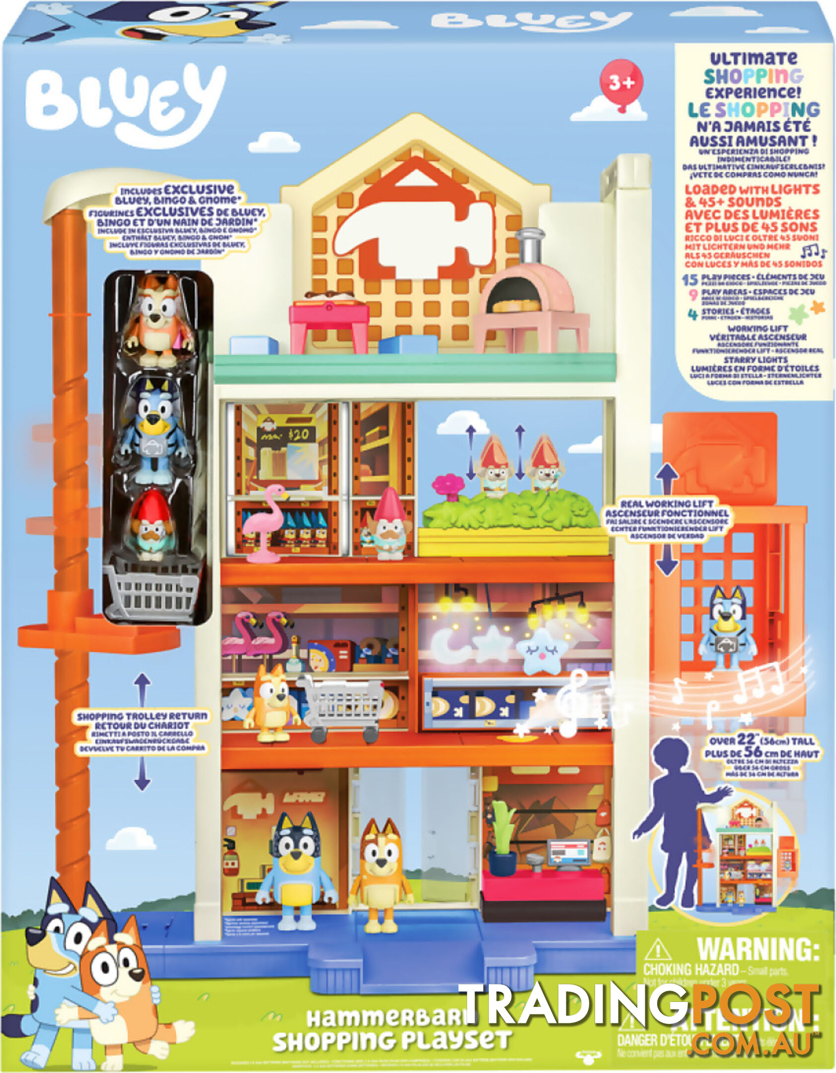 Bluey - S9 Hammerbarn Shopping Center Playset - Mj17552 - 630996175521