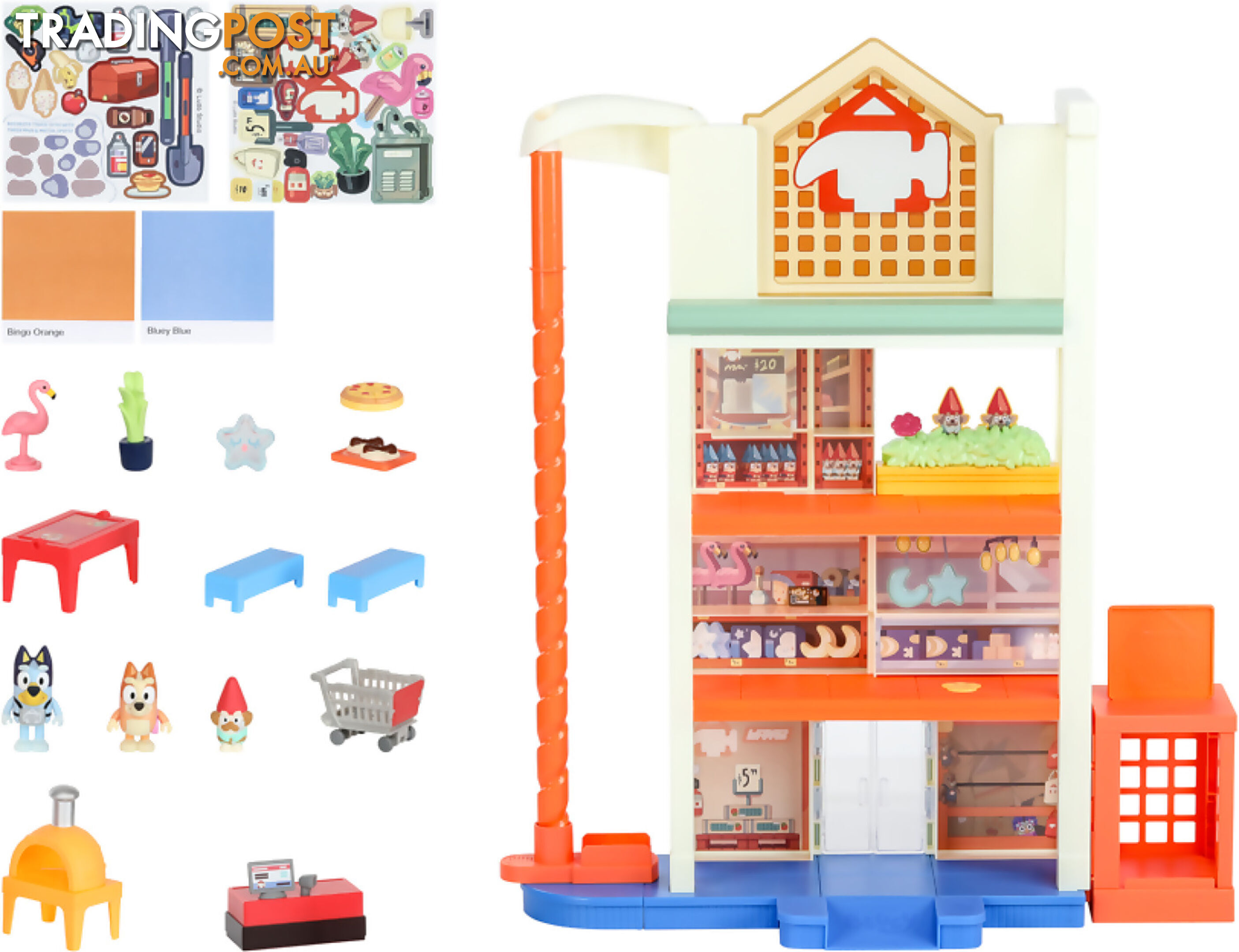 Bluey - S9 Hammerbarn Shopping Center Playset - Mj17552 - 630996175521