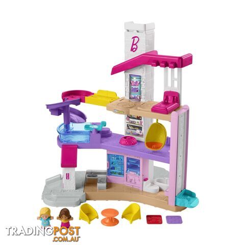 Barbie Little Dreamhouse Interactive Playset By Little People - MAHCF61 - 194735008742