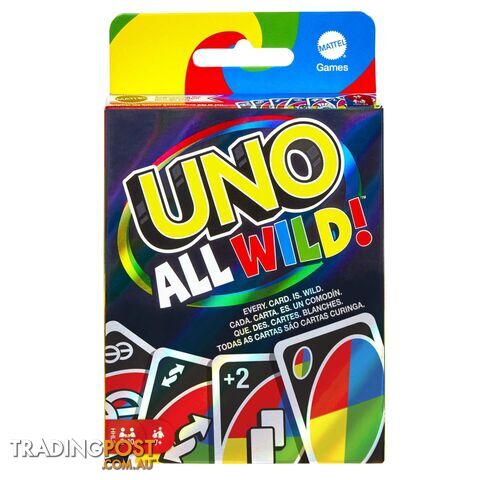 UNO All Wild Family Card Game For 7 Year Olds And Up - Mahhl33 - 194735070633