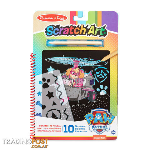 Melissa & Doug - Paw Patrol Scratch Art Pad - Skye   Mdmnd33260 - 000772332606