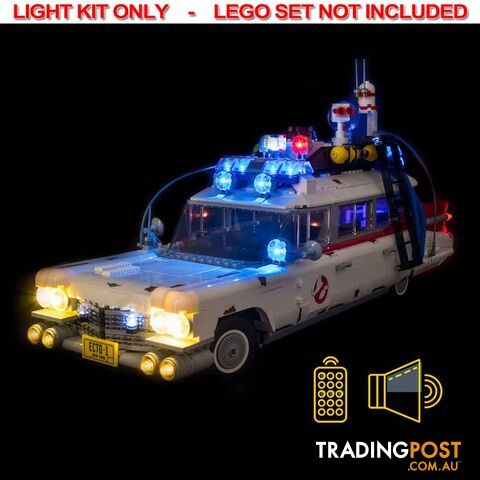LIGHT KIT for LEGO Ghostbusters Ecto-1 10274 Light &amp; Sound &amp; Remote Control Kit - Light My Bricks - 744109767104