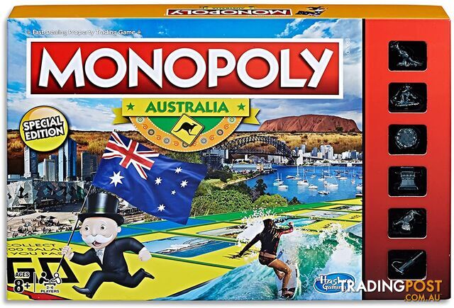 Monopoly -  Australia Special Edition Family Board Game - Australia's Best-loved Board Game Hasbro Hbc18162840 - 630509534104