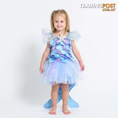 Fairy Girls - Costume Ocean Beach Mermaid Dress Blue/ Purple Small - Fg Fg472s - 9787118064728