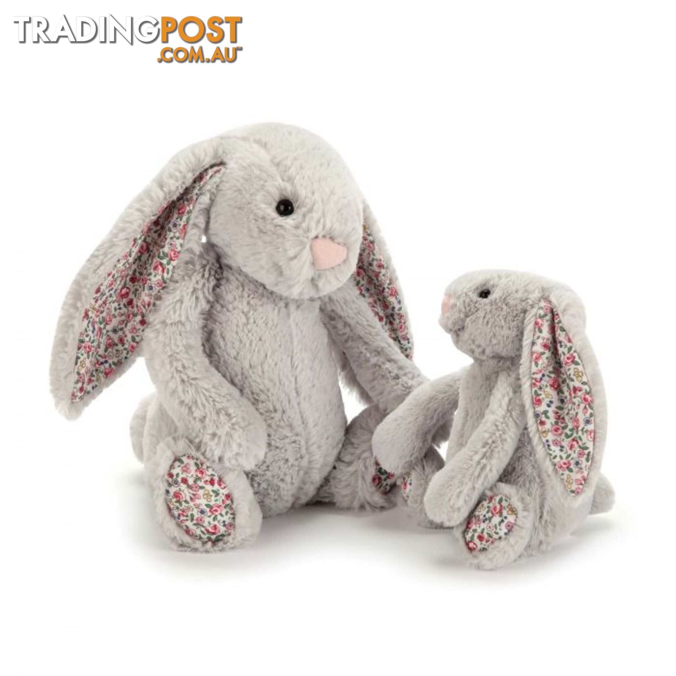 Jellycat Blossom Bashful Silver Bunny Medium Silver 31x12x15cm   Bl3bsn - 670983101010