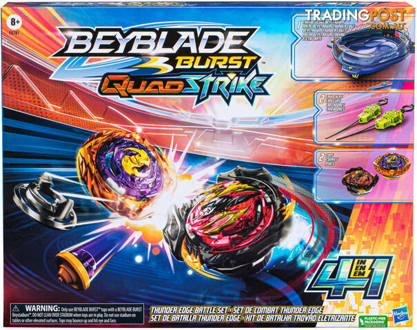 Beyblade - Quadstrike Thunder Edge Battle Set - Hasbro - Hbf6781asoo - 195166202907