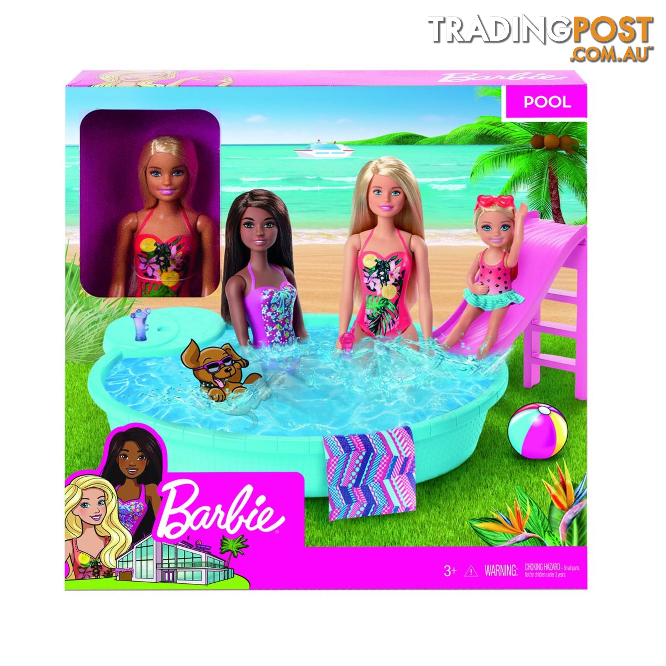 Barbie Doll And Her Pool Maghl91 - 887961796841