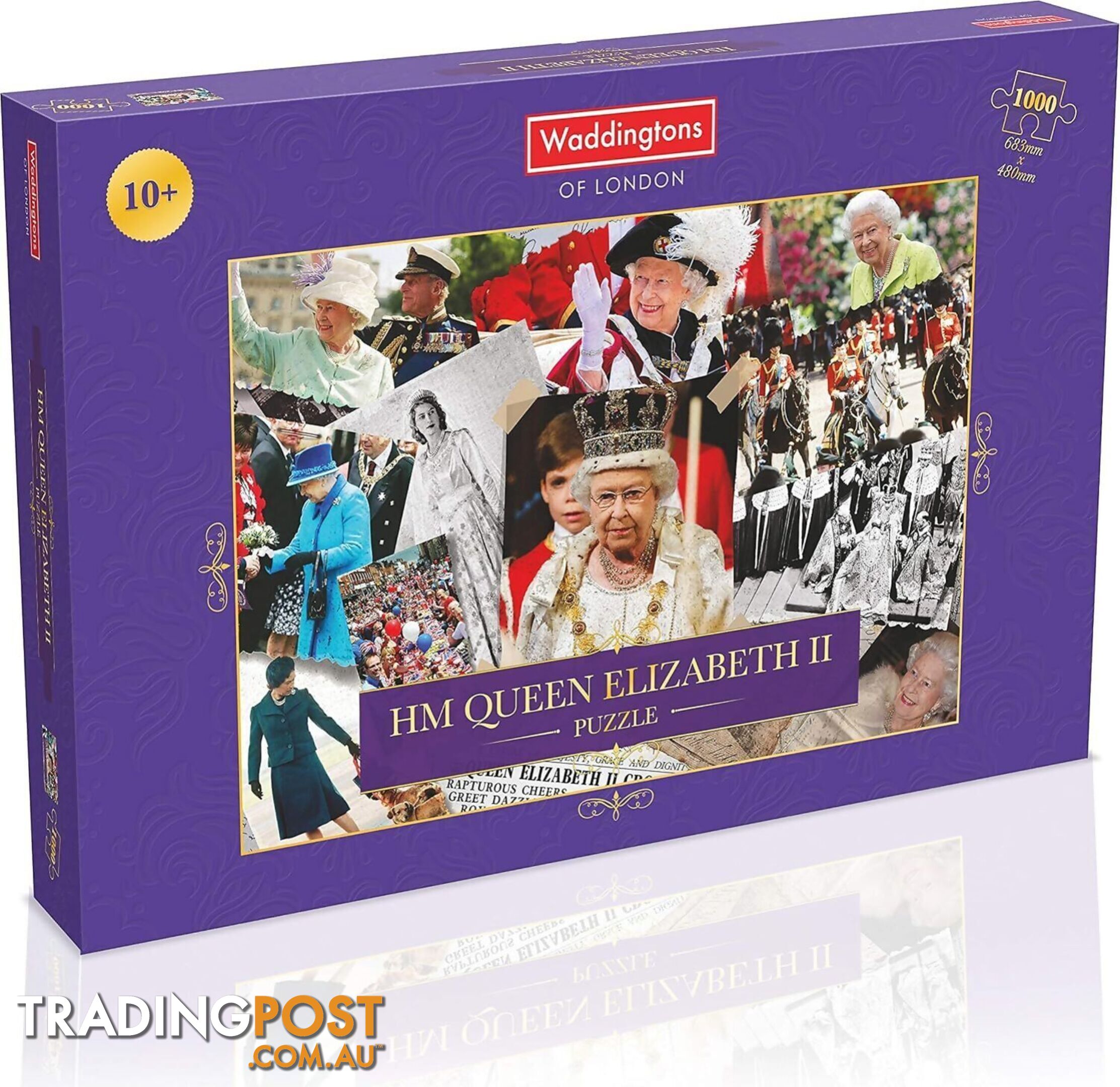 Queen Elizabeth 2 Jigsaw Puzzle 1000pc - Waddingtons Winning Moves - Jdwma041935 - 5036905041935