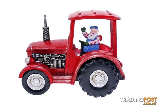 Cotton Candy - Xmas W-s Tractor W Santa Red - Ccxac306a - 9353468010618