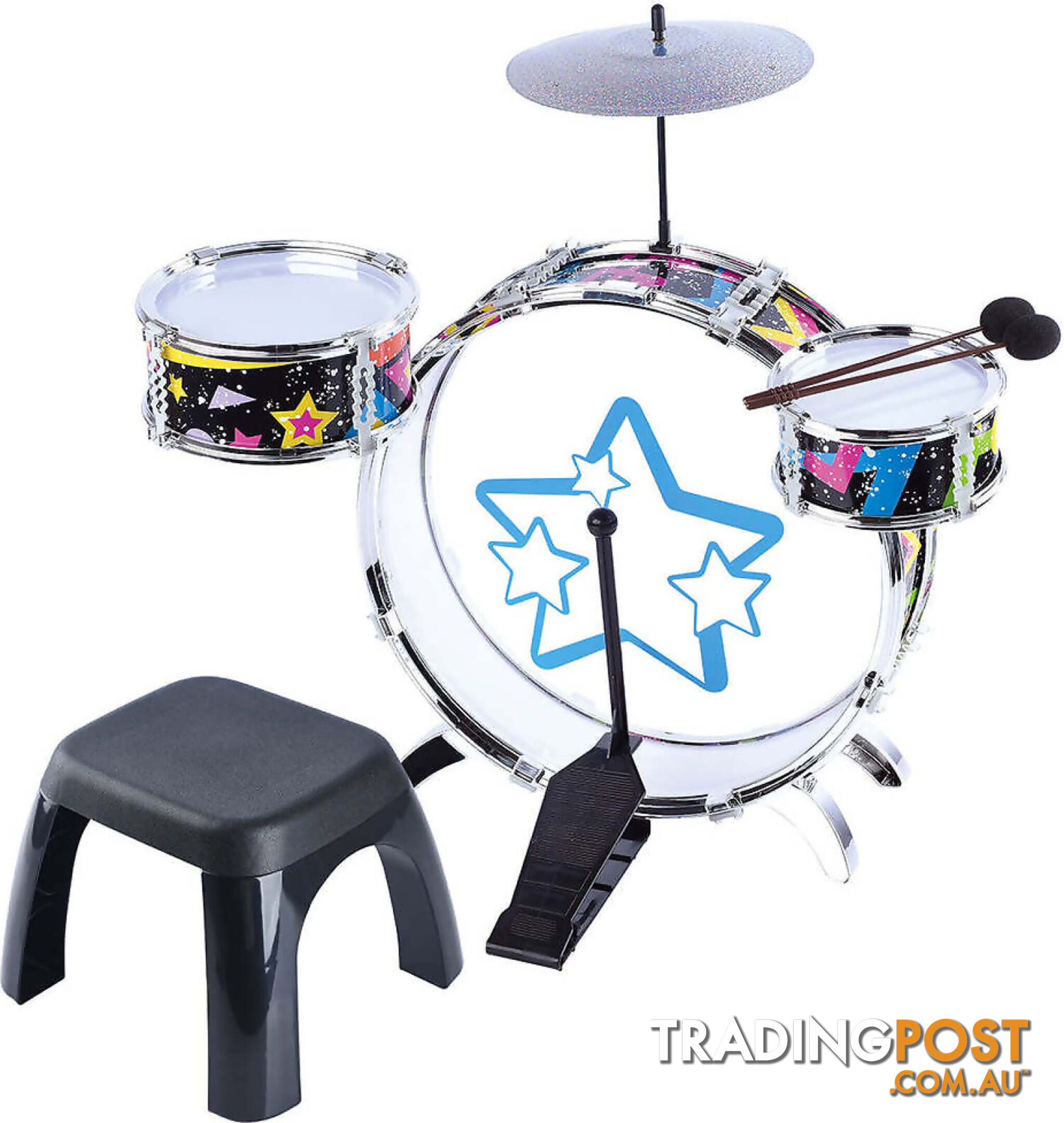 Playgo Toys Ent. Ltd. - My 1st Drum Set 8 Pieces - Art66544 - 4892401090164