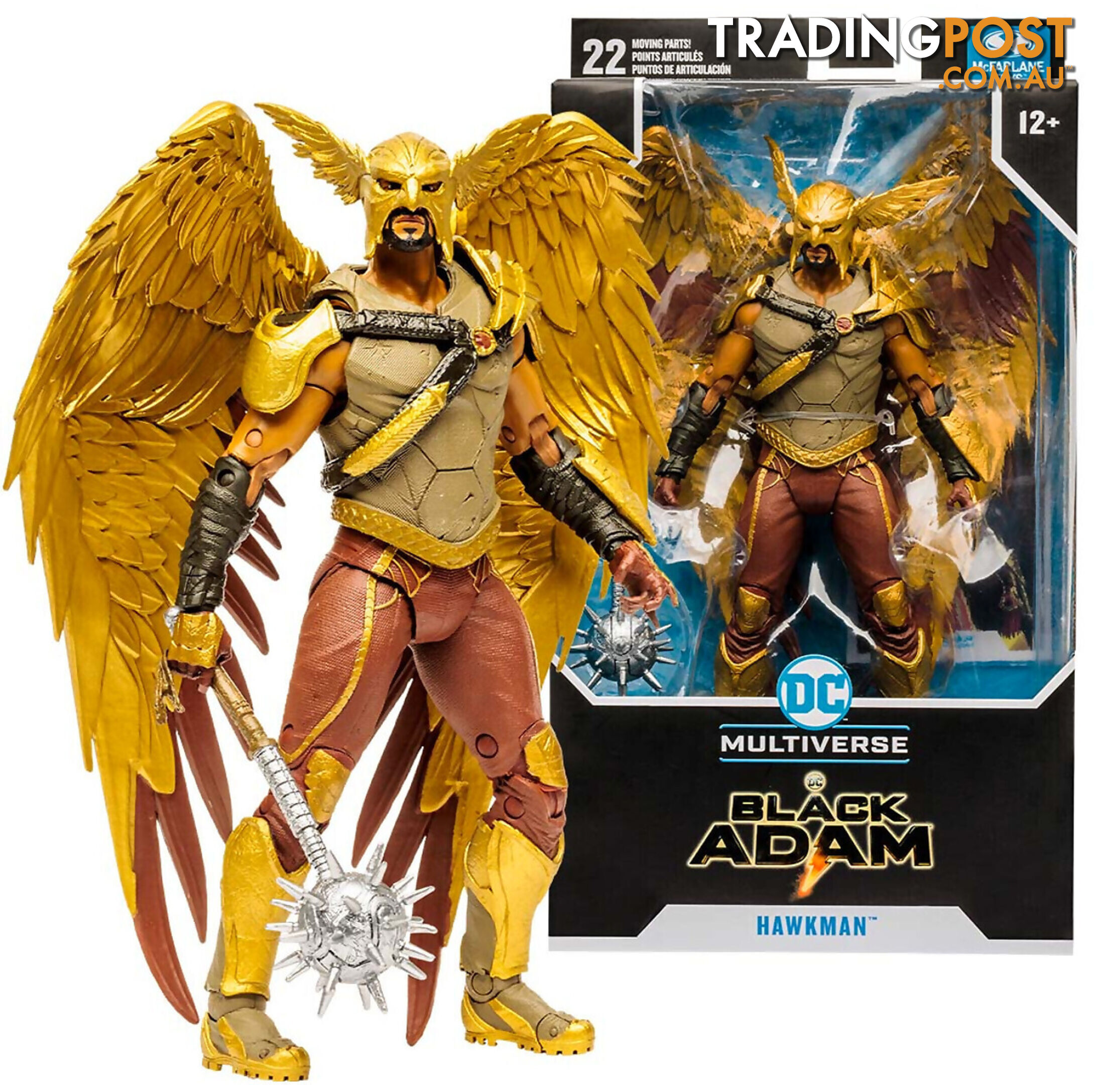 Mcfarlane - Hawkman 7 Inch Figurine (Black Adam Movie) - Hs15257 - 787926152579