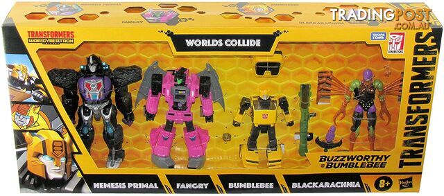 Transformers Buzzworthy Bumblebee - War For Cybertron Worlds Collide 4 Pack Hbf09945loo - 5010993854783