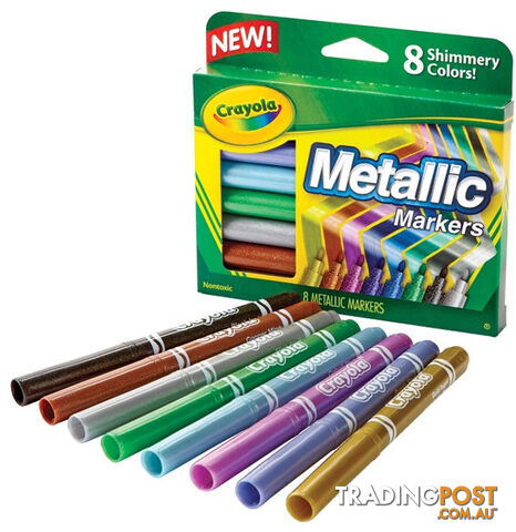 Crayola Metallic Markers 8 Pack - Bs588628 - 071662286286