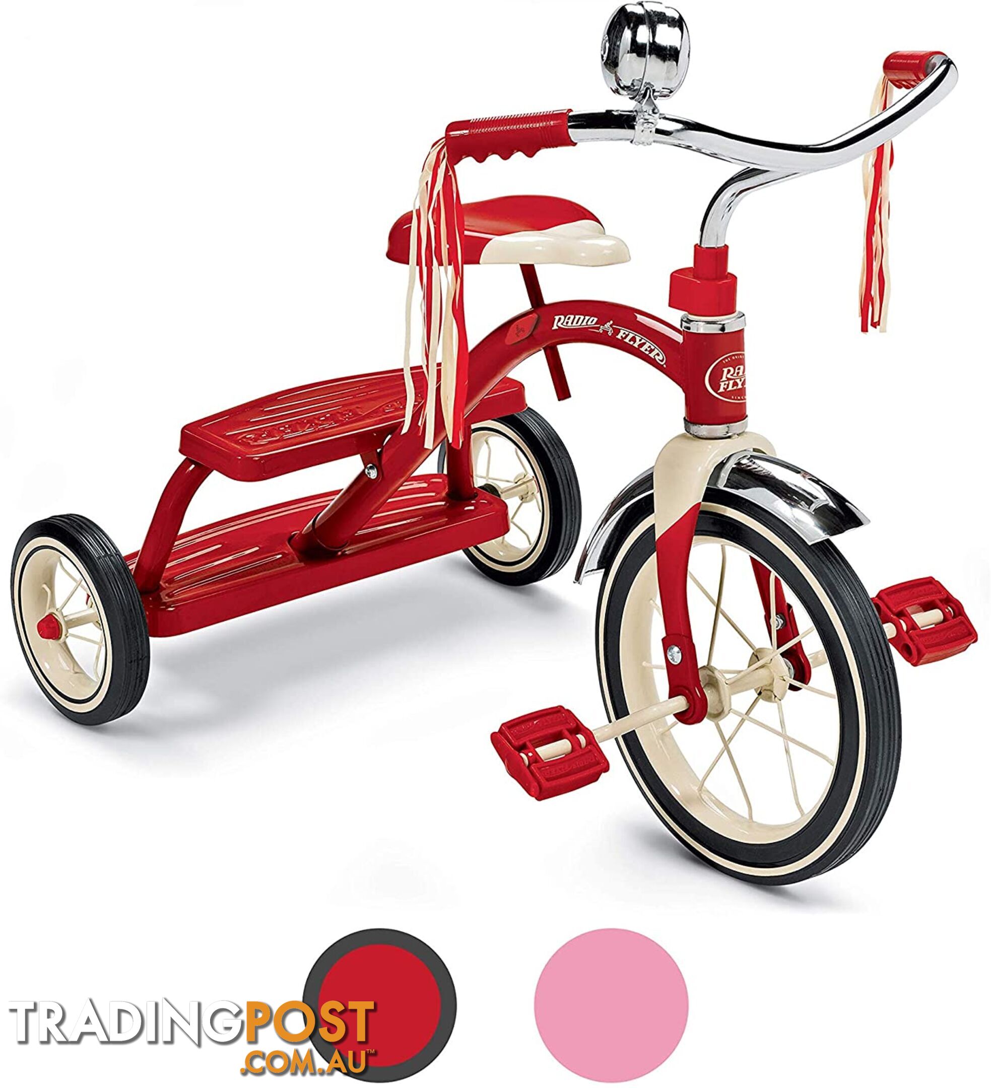 Radio Flyer - Classic Red Dual Deck Tricycle Art62594 - 6624612068018