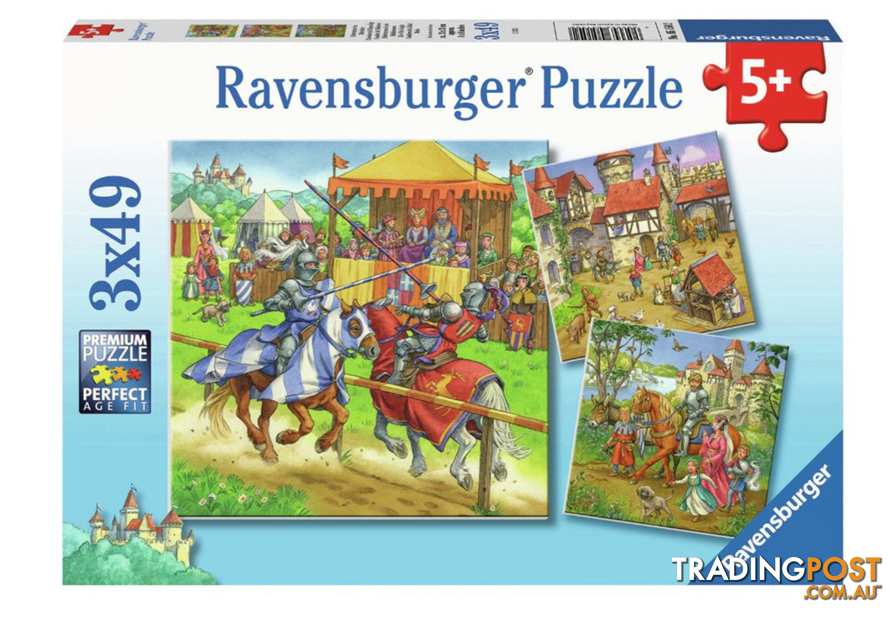 Ravensburger - Life Of The Knight Jigsaw Puzzle 3 X 49pc - Mdrb05150 - 4005556051502