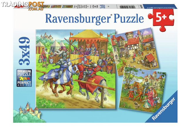 Ravensburger - Life Of The Knight Jigsaw Puzzle 3 X 49pc - Mdrb05150 - 4005556051502