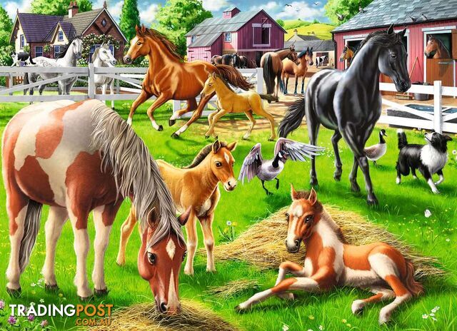 Ravensburger - Happy Horses Jigsaw Puzzle 60pc Rb05175 - 4005556051755