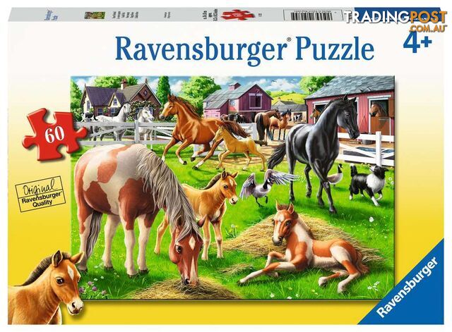 Ravensburger - Happy Horses Jigsaw Puzzle 60pc Rb05175 - 4005556051755