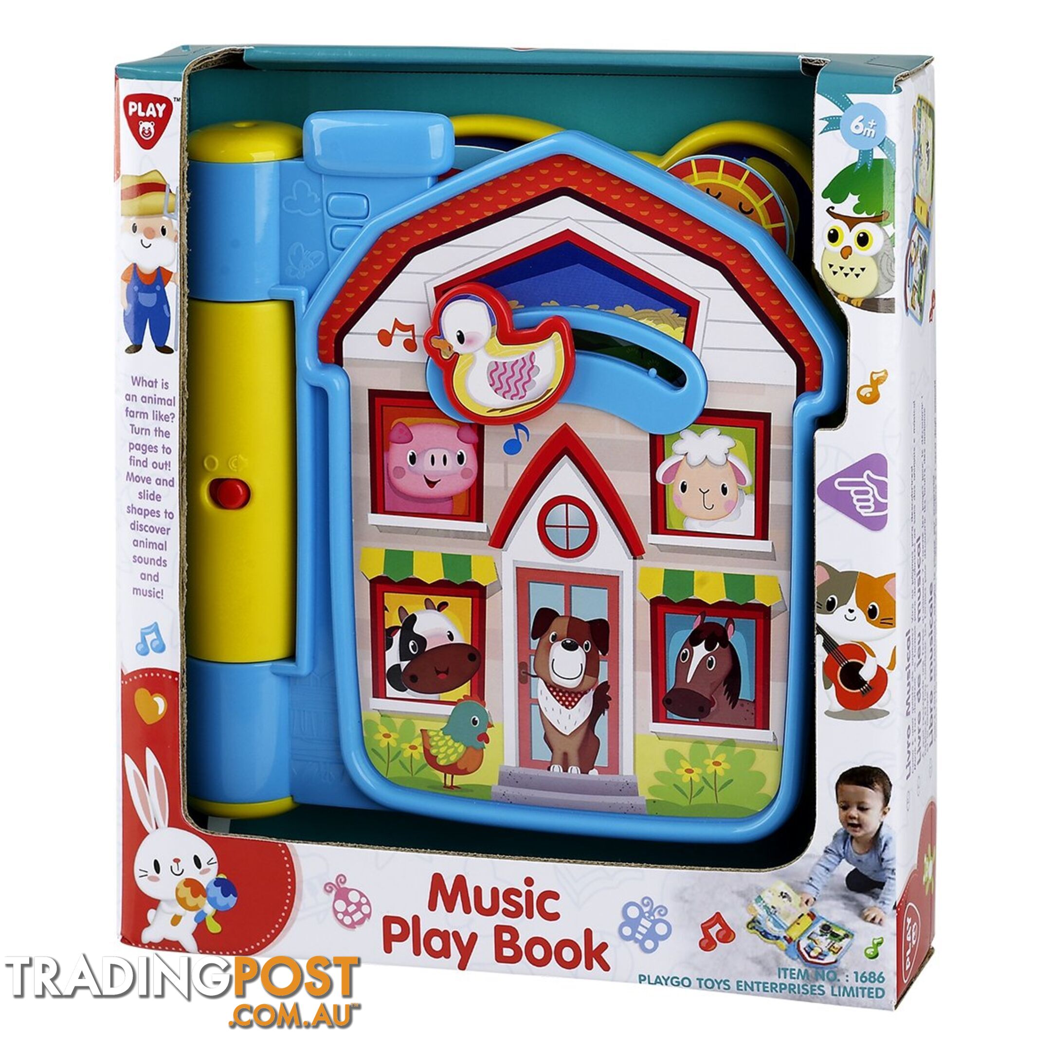 Battery Operated Music Play Book  Playgo Toys Ent. Ltd  Art65477 - 4892401016867