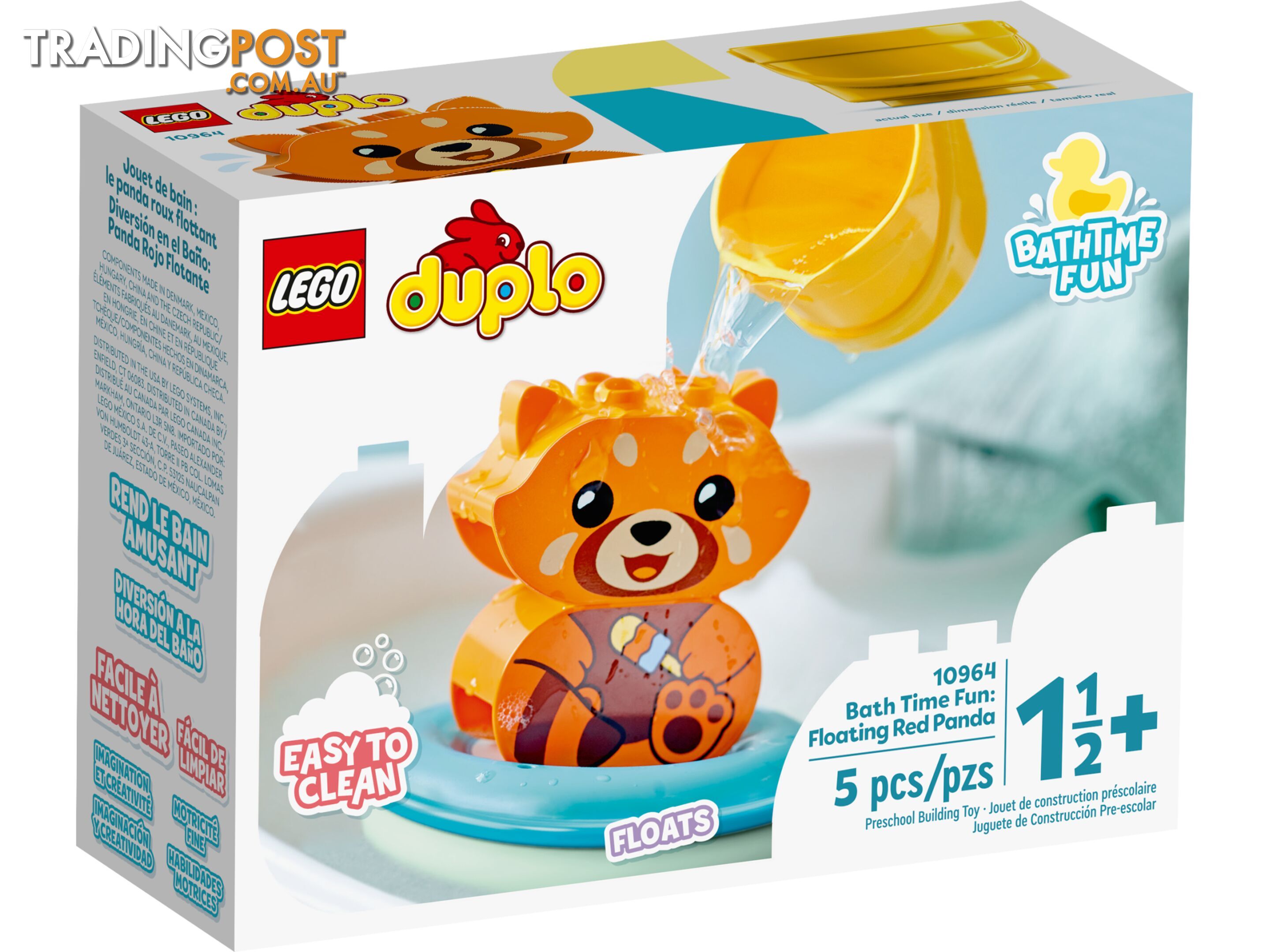 LEGO 10964 Bath Time Fun Floating Red Panda - DUPLO - 5702017153582