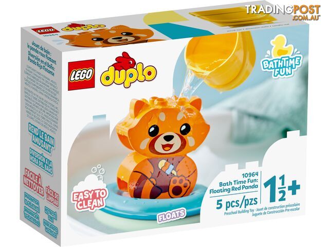 LEGO 10964 Bath Time Fun Floating Red Panda - DUPLO - 5702017153582