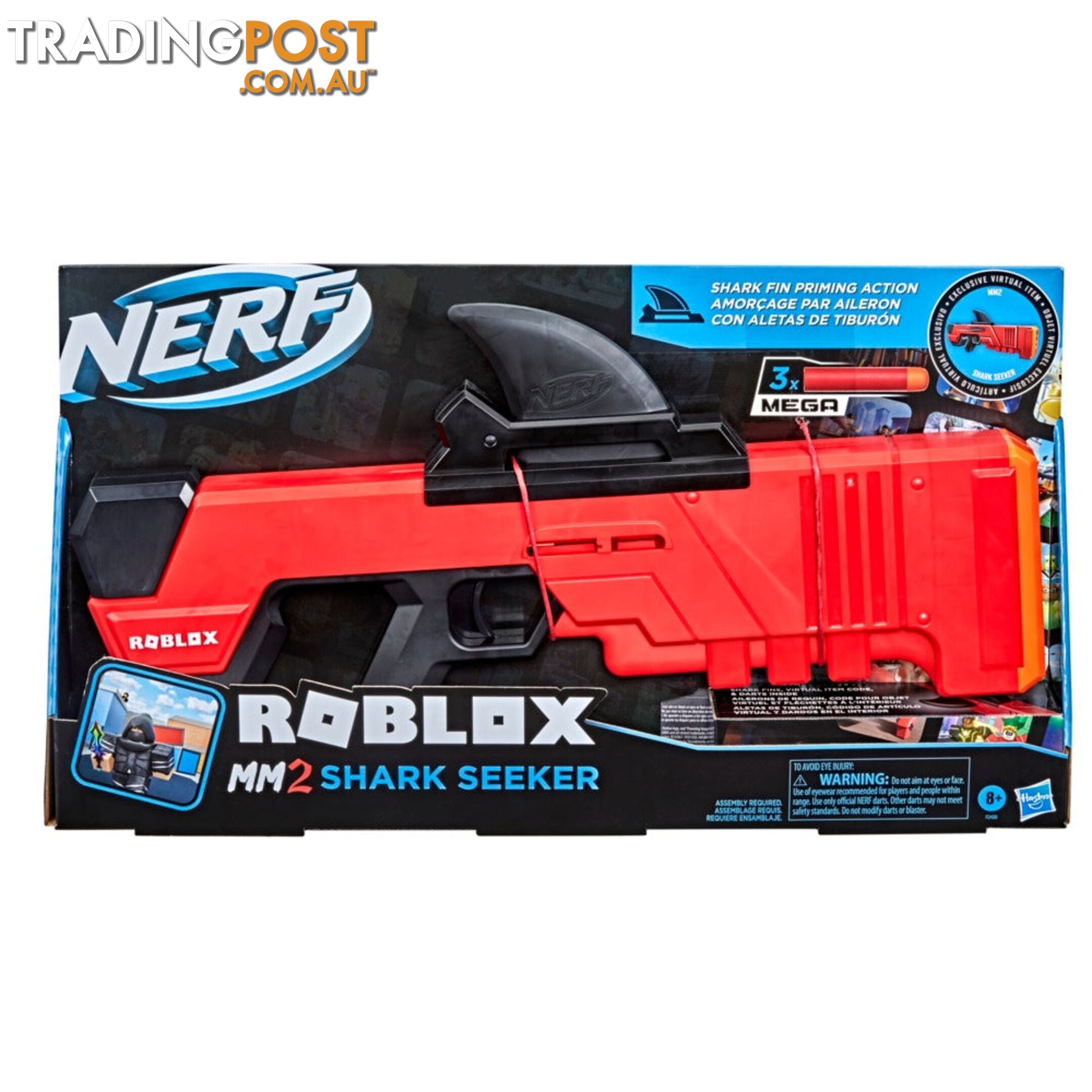 Nerf Roblox Mm2 Shark Seeker Hbf2488 - 195166124346