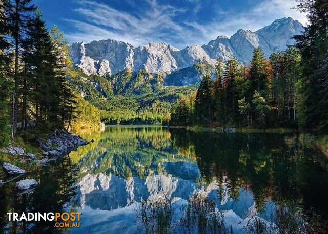 Ravensburger - Majestic Eibsee With Wetterstein Mountains Jigsaw Puzzle 1000pc - Mdrb19367 - 4005556193677