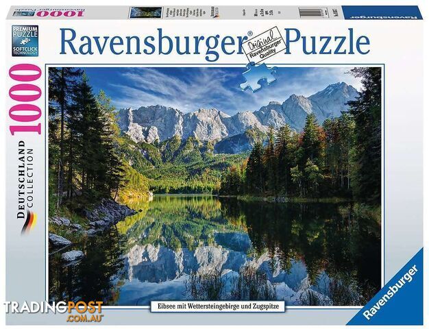 Ravensburger - Majestic Eibsee With Wetterstein Mountains Jigsaw Puzzle 1000pc - Mdrb19367 - 4005556193677