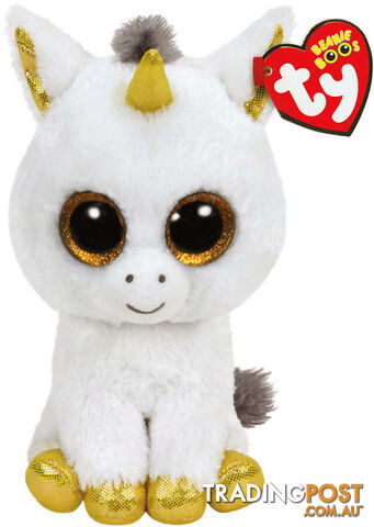 Ty - Beanie Boos - Pegasus The White Unicorn Small 15cm - Bg36179 - 008421361793