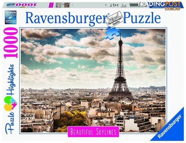 Ravensburger - Paris Jigsaw Puzzle 1000pc - Mdrb14087 - 4005556140879