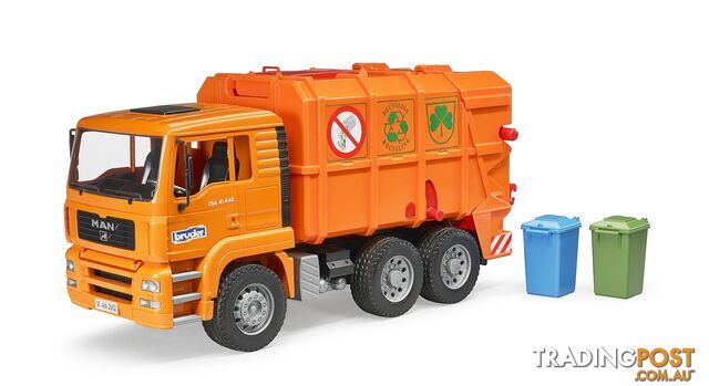 Bruder Man Tga Garbage Truck - Bruder Commercial 02760 - 4001702027605