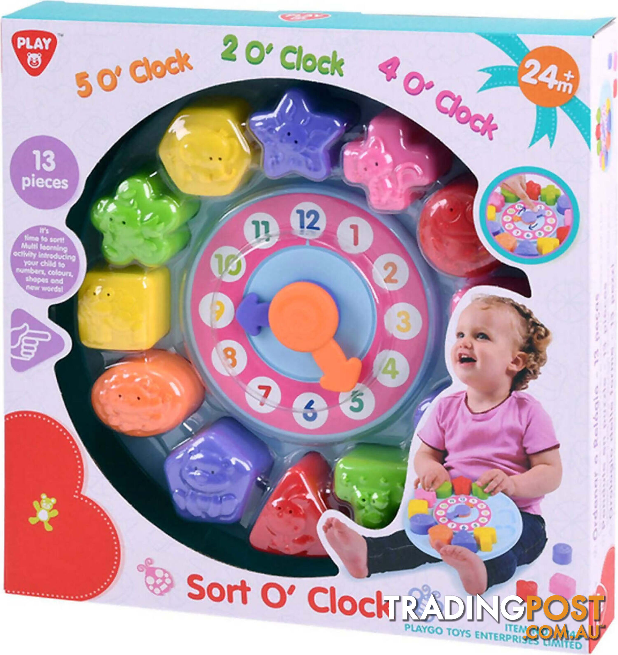Playgo Toys Ent. Ltd - Sort O Clock - Art63948 - 4892401017482