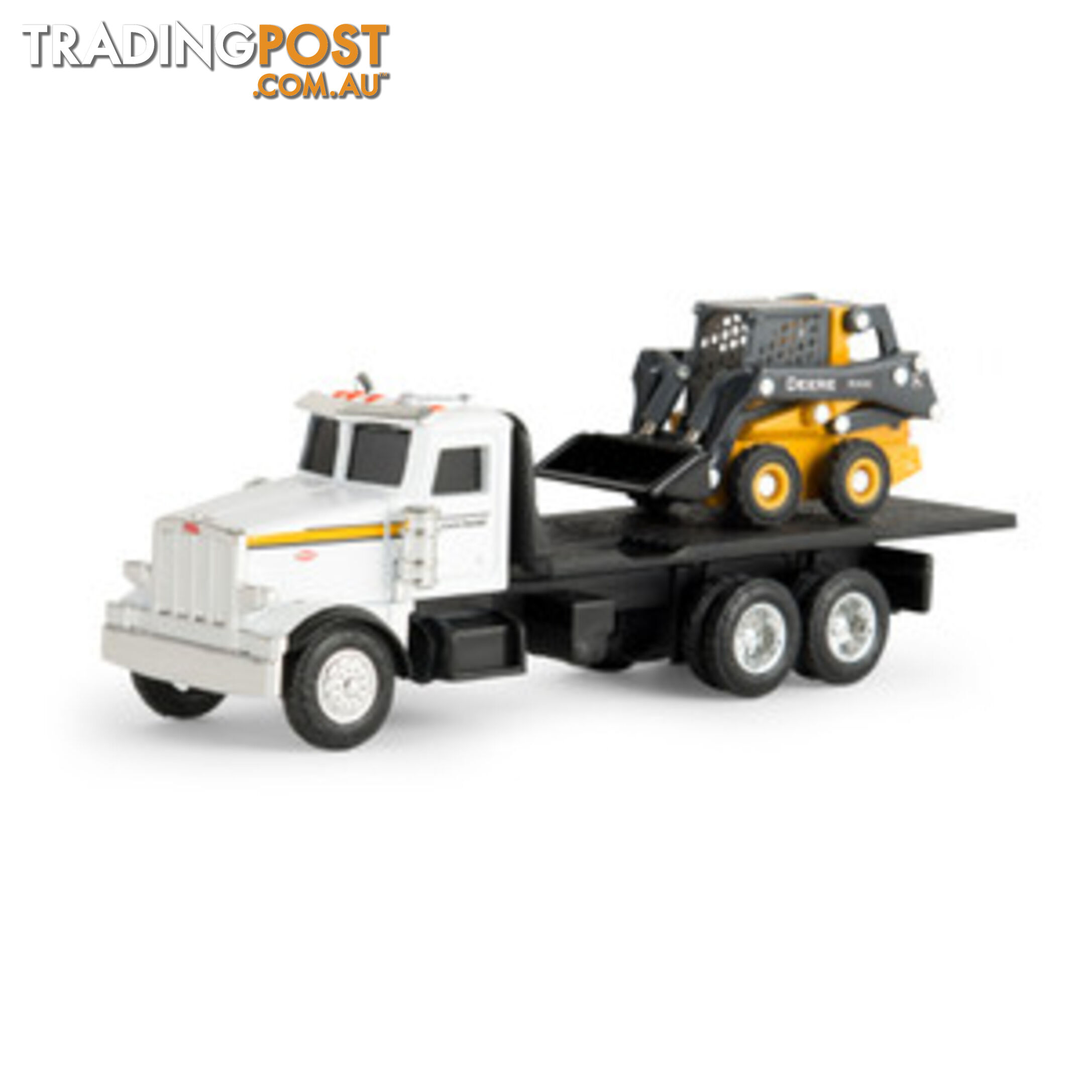 Tomy - Big Farm Peterbilt 1:16 Scale Model 367 Logging Truck With Pup Trailer And Logs Lc46720 - 036881467205