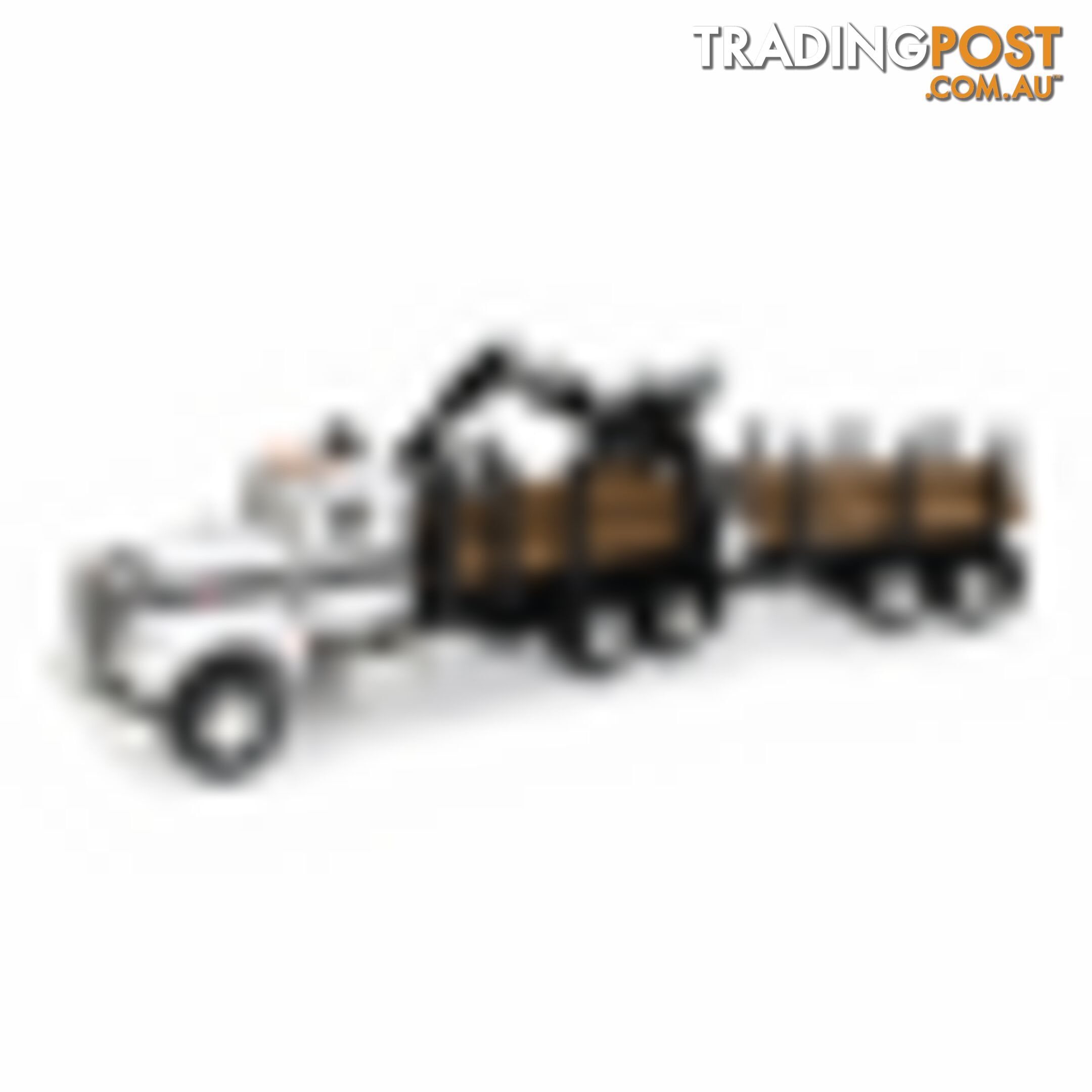 Tomy - Big Farm Peterbilt 1:16 Scale Model 367 Logging Truck With Pup Trailer And Logs Lc46720 - 036881467205