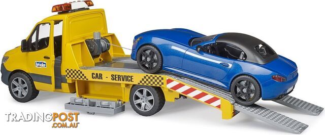 Bruder Sprinter Car Transporter With Light & Sound Module And Bruder Roadster 1:16 Scale - Zi24002675 - 4001702026752