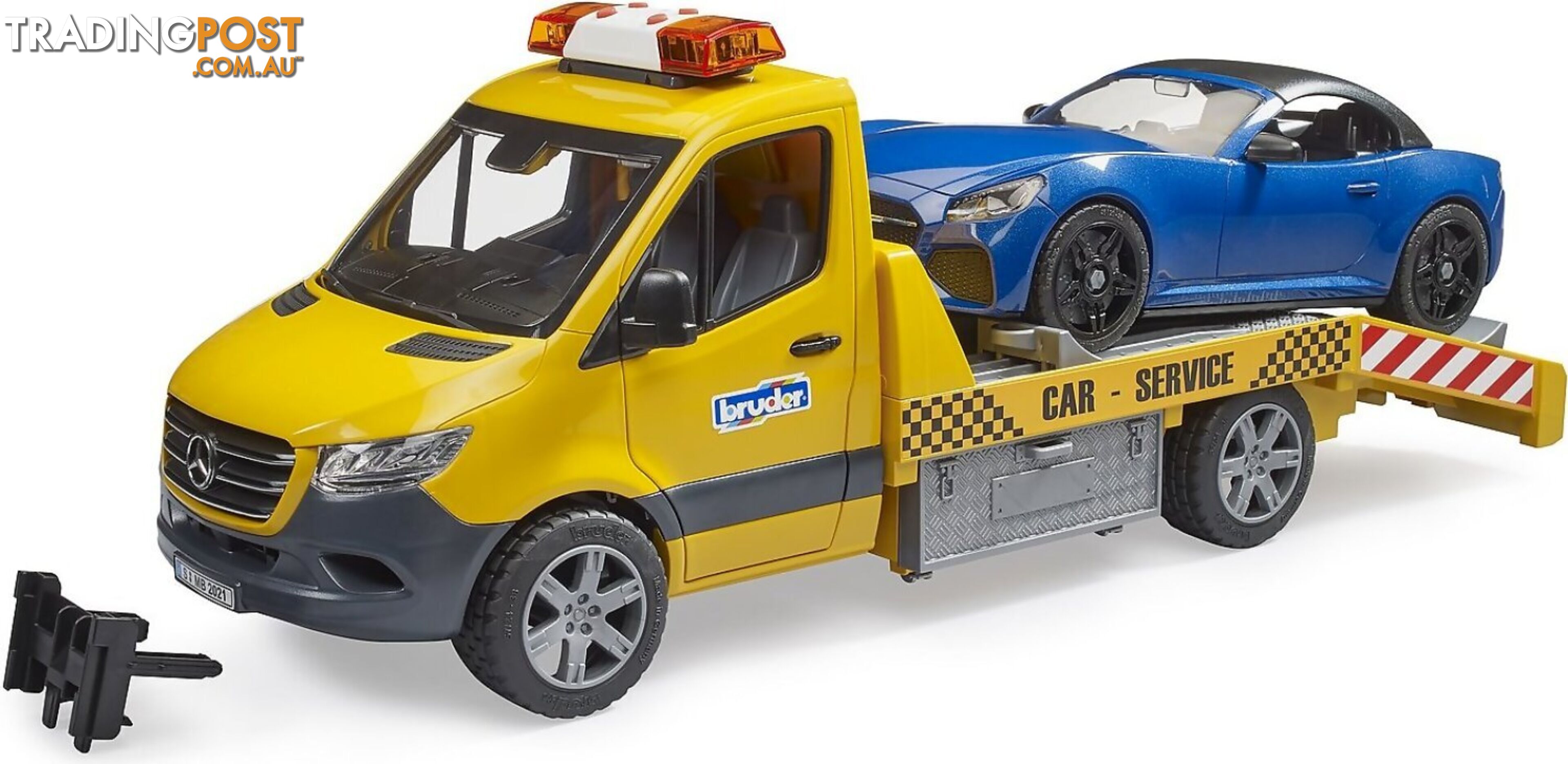 Bruder Sprinter Car Transporter With Light & Sound Module And Bruder Roadster 1:16 Scale - Zi24002675 - 4001702026752