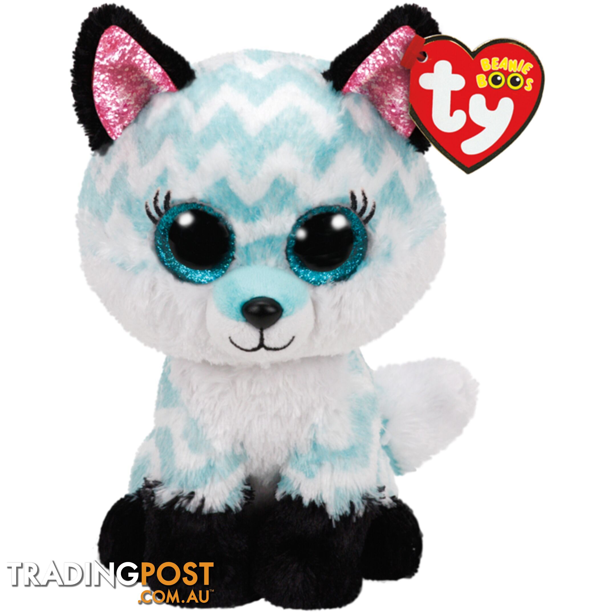 Ty Beanie Boos - Atlas - Aqua Fox 15cm Small 36368 - 008421363681